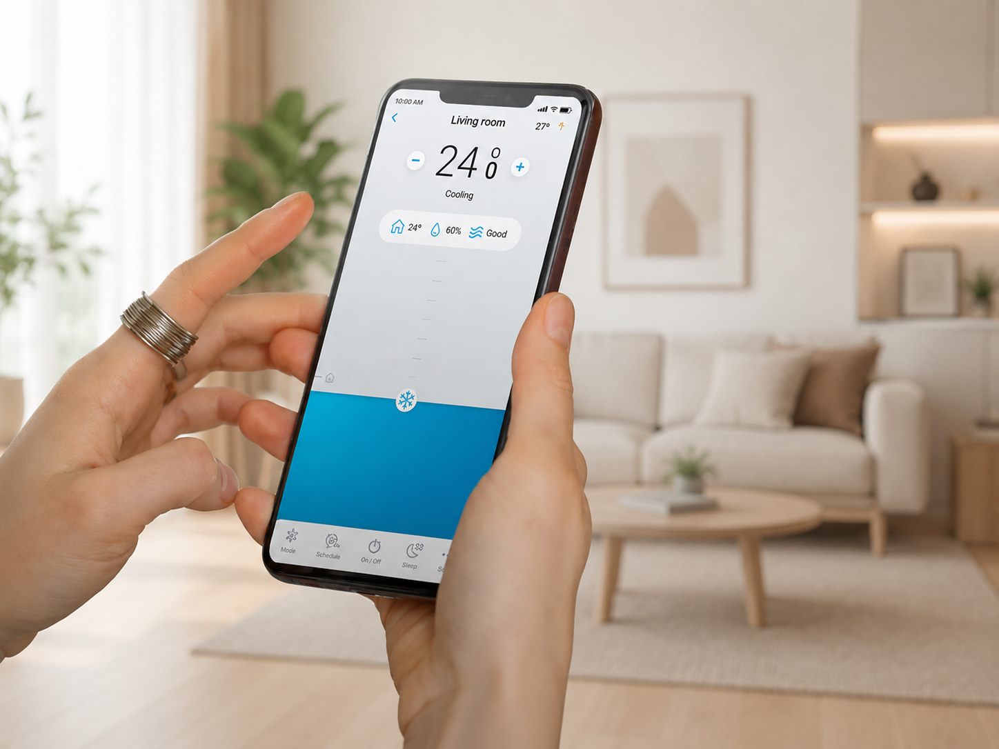 App Airzone Cloud per gestione della climatizzazione da smartphone a Roma